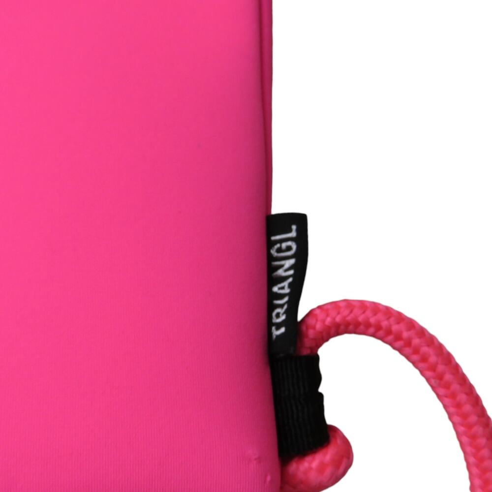 TRIANGL Hot Pink Neoprene Pullstring Backpack Sac Barbiecore - Picture 3 of 6
